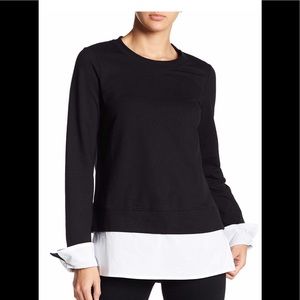 BOBEAU New Poplin Detailed Sweatshirt